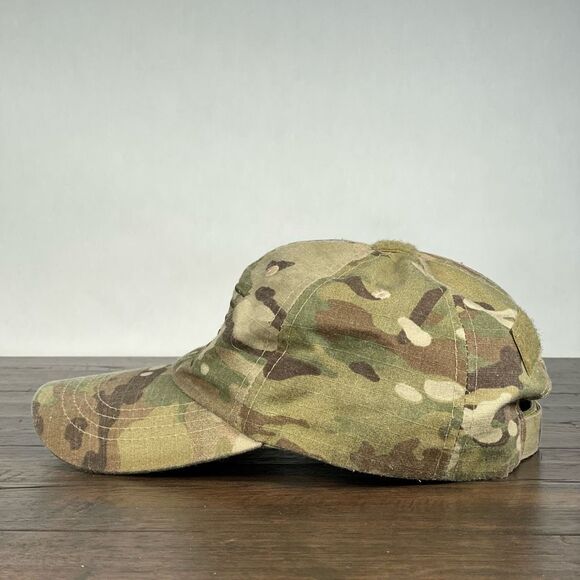 MultiCam Strapback Hat OSFM Camo Embroidered Flag‎ Tactical US Military Cap - Picture 5 of 9